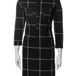 Magdalena by Nathalie Lachat Plaid Flannel Midi Shirt Dress Knee Photo 0