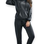 SheIn SZ S grey thermal lined sweatshirt set Photo 0