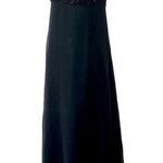 Bieff Basix Elegant Vintage Beaded Black Silk Gown. Size Photo 0