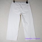 New! Jen 7 by 7 for All Mankind ivory white cropped‎ wide leg jeans, size 12 Photo 6