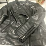 The Limited  Faux Leather jacket PXL  Moto  BIKER Jacket Photo 11
