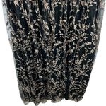 Soiéblu Soieblu Womens Black Gold Floral Sleeveless Pullover Maxi Dress Size‎ Large Photo 1