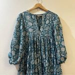 Daughters of India Kyra Maxi Dress in Ocean Blue Boho Prairie Size Medium Photo 5