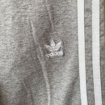 Adidas  Women's Medium Classic 3 Stripes Gray Gym Jogging Tight Leggings CY4761 Photo 6