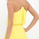 Lulus LULU’S Wanna Bet? Yellow Sleeveless Dress Photo 0