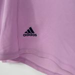 Adidas Womens XS Long Sleeve Athletic T Shirt Bliss Lilac Crew Neck Top Photo 3