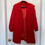 Guess  Wool Blend Red Peacoat Jacket Size S Photo 2