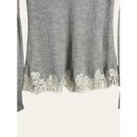 Rebecca Taylor  Gray White Lace Combo Pullover Alpaca Wool Sweater Size S Photo 23