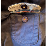 Juicy Couture  Navy Jacket‎ Gold Button Boat Size L 32" Long x 19 1/2" Pit to Pit Photo 4