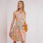 Free People New  Deserted Island Mini Dress - Rainforest Combo small Photo 4
