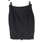 Eileen Fisher Pencil Skirt Viscose Nylon Knit Stretch Pull On Black S Photo 1