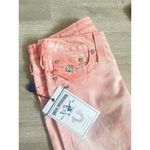 True Religion NWT  Swarovski Crystals Leggings Pink Skinny Jeans Misses Size 25 Photo 1