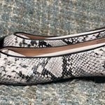 French Sole FS/NY Irina Leather Ballet Flat in Black Acadia Gray Size 10 Photo 4