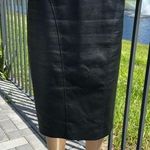 BCBGMAXAZRIA “Natilie” or “Natalie” faux leather black pencil skirt sz S Photo 0