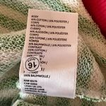 Free People Classic Striped Oversized Crewneck Pink Clover Combo Size M Photo 9