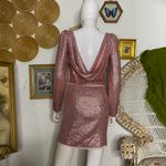 Rachel Zoe Cadence Long Sleeve Sequin Open Back Sequin Dress Photo 6