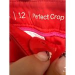 Talbots  The Perfect Crop Red Ankle Chino Pants Red Holiday Size 12 Office Photo 4