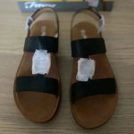 Forever Link 🆕Black Metal Accent Reforme Sandals 8.5🆕 Photo 1