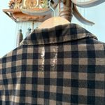 Vintage Velvet Gingham Plaid Oversized Button Photo 7