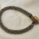 Lena Bernard Anthropologie gold tone beaded bracelet Photo 0