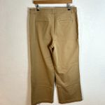 Ann Taylor Loft Citizen Twill Full Length Wide Leg Pant Womens Size 12 Tall Khaki Tan NWT Photo 3