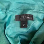 J. Crew Strapless Dress Womens 2 Green Lined Side Zip Photo 6