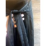 EXPRESS  Silk Midi Skirt black Knot Size 12 Lined Cocktail Party Elegant Photo 2