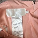 David's Bridal David’s Bridal Cowl Peach Pink Chiffon Maxi Dress SIZE 14 Photo 3