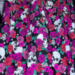 Torrid Skulls and Roses Rash Guard Long Sleeve Swim Top Plus 3X Whimsigoth Photo 2