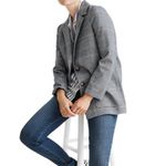 Madewell  Dorset Blazer in Navy Glen Plaid Photo 1