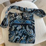 Vera Bradley Deep Night Paisley Blue Beige Crossbody Bag Purse Photo 0