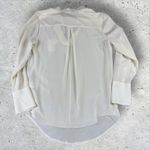 Equipment  Femme Womens Janelle White‎ Silk Tie Neck Blouse Shirt Sz S Photo 7