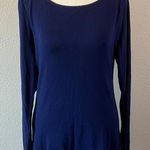 Old Navy Long Sleeve Button Boatneck TShirt Blue Size Large Photo 0