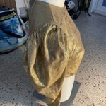 ZARA  cropped long sleeve gold blouse Photo 3