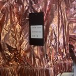 Kaylee Kollection MD Rose Gold Crop Zip Up Size M Photo 3