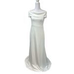 Lulus  Exceptional Romance White Off-the-Shoulder Mermaid Maxi Dress Size L NWOT Photo 1