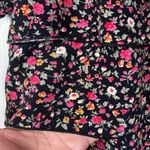 Dress Barn Black Floral Flowers Layering Flowy Flounce Off Shoulders Blouse Large Photo 4