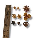 PEARL & GOLD BLING Shoe Charms for Shoes Wristbands Set of 9 Luxury Lot M1 Photo 2