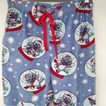 Disney Stitch Christmas Pajama Pants Women Small Fleece Jogger with Pockets Photo 11