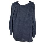 Free People  We the Free Black Crinkle Wrap Boho Blouse Size Large Photo 6