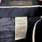 Banana Republic  Women's Size 4 Navy Blue Leopard Print Straight Leg Pants Photo 3