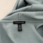 Eileen Fisher  Cozy Brushed Terry Hooded Jacket Size L Sea foam Coastal Lagenlook Photo 3