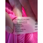 Solace London Skye Acid Pink Off Shoulder Pleated Balloon Sleeve Mini Dress Sz 0 Photo 9