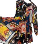 Parker Floral Ruffle Pleat Dress Size 4 New Photo 3