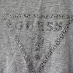 Guess  Gray Women’s Tee with Rhinestone Detailing‎ Size Medium Photo 3