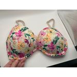 PINK - Victoria's Secret  Wear Everywhere Super‎ Push-up Bra 32DD Floral Print Photo 1