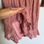 Dusty Rose Pink Lace Dress Photo 6