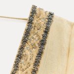 ZARA  dress maxi flowy butter yellow beaded embroidered boho summer vacation Photo 18