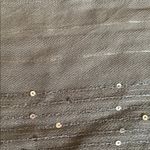 Abercrombie Metallic Silver Gray Sequin Elegant Shimmer Scarf One Size Photo 7