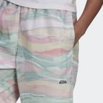 Adidas  marbled track joggers pink green size small Photo 1
